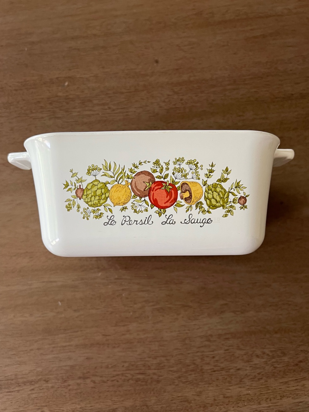 Vintage Corning Ware P-4-B  7”x5 1/2”x3”
- Le Persil La Sauge 1970'S